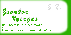 zsombor nyerges business card